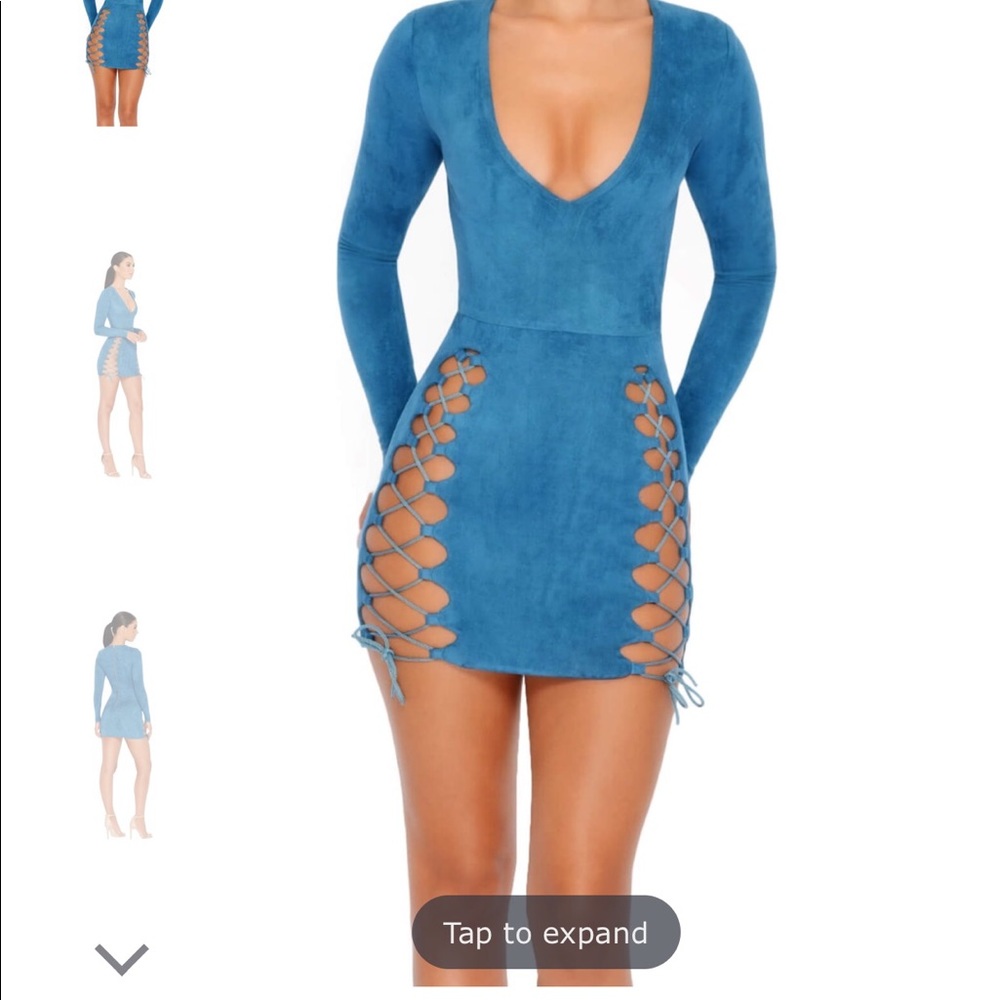 Oh Polly suede Mini dress